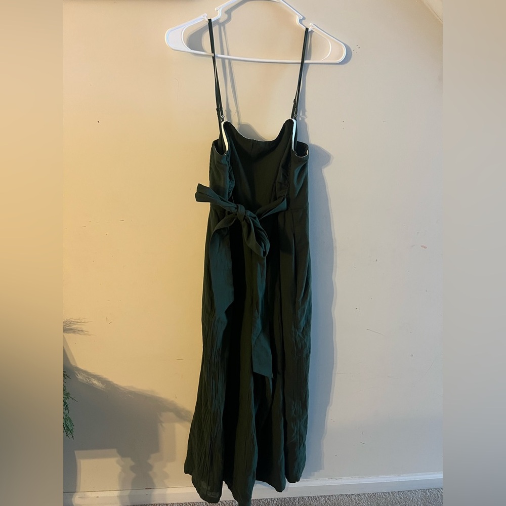 American Eagle Outfitters Dark Green Strapless Dress